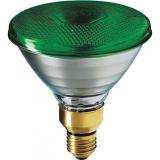 Лампа Philips Colours PAR38 80W E27 зелена