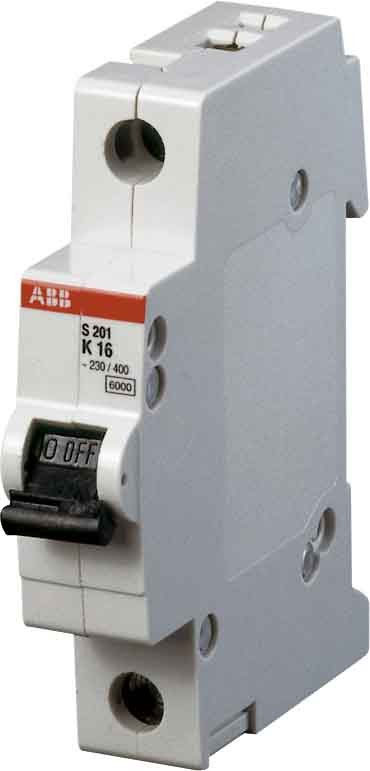 Автоматичний вимикач S201-С 2A 6kA (ABB)