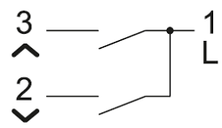 Схема подключения двухклавишного выключателя для жалюзи Шнайдер Электрик 