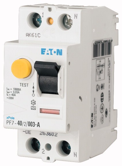 Дифреле PF7-40/2/01 2p 40A 0.1 10кА (Eaton/Moller) 