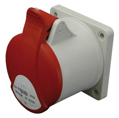 Розетка вбудована EER1653 16A 380V 3P+N+PE IP-54