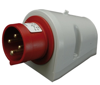 Вилка настінна EP3232 32A 230V 2P+PE IP-44
