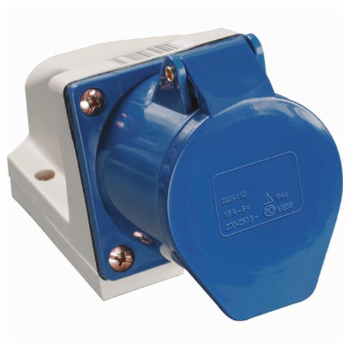 Панельна розетка ССИ-413 16A 230V 2P+PE IP-44