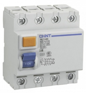 Диференційне реле(ПЗВ) NL1E-63 4p 40A 0.03 АС 6кА 