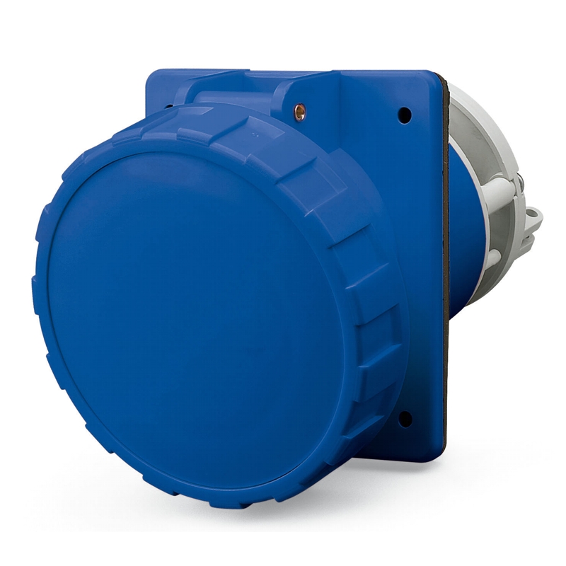 Розетка щитова Scame 125A 230V 2P+PE IP-67 кутова(Optima)