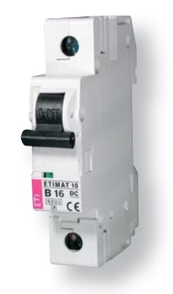 Автоматичний вимикач ETIMAT10DC 1p 20А C