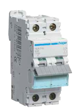Авт.вимикач Hager NRN204 2p 4A C 25кА