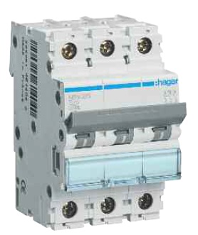 Авт.вимикач Hager NSN310 3p 10A D 25кА