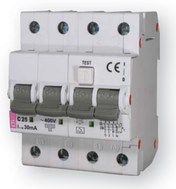 Дифавтомат KZS-4M 4p 25A 0.03 AC тип B