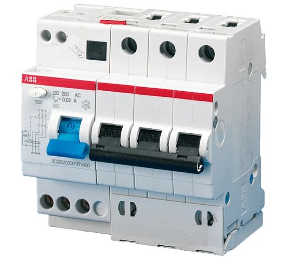 Дифавтомат DS203 AC-B13/0.03 тип АС х-ка B