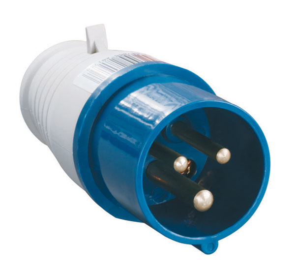 Переносна вилка ССИ-023 32A 230V 2P+PE IP-44