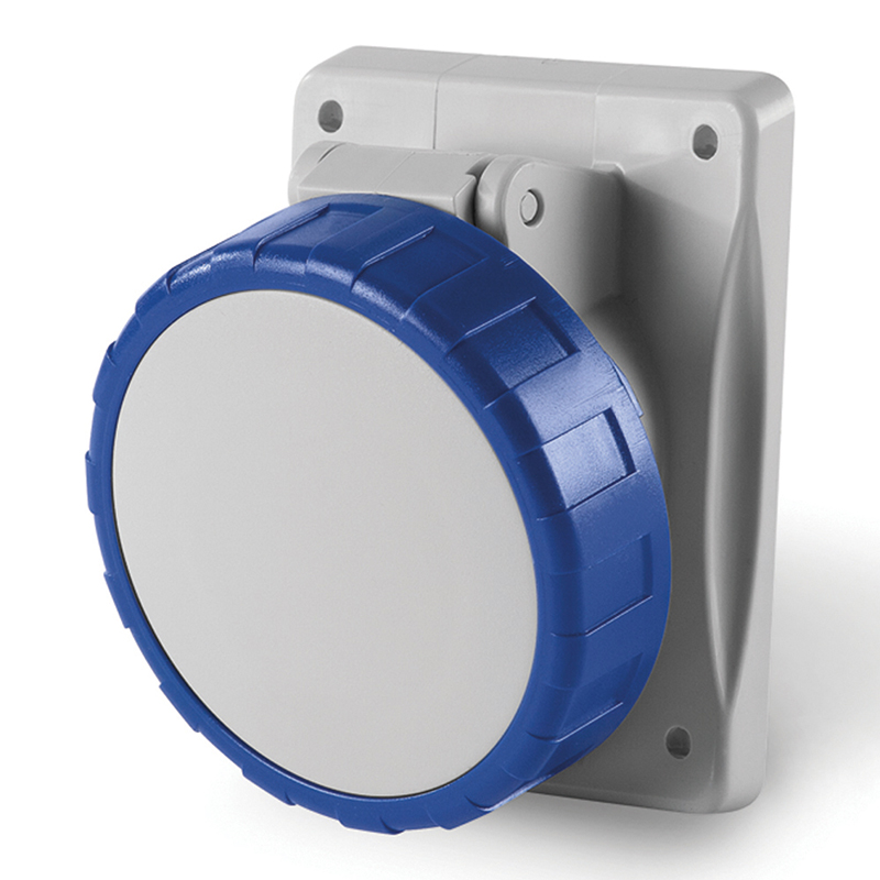 Розетка щитова Scame 32A 230V 2P+PE IP-67 кутова(Optima)