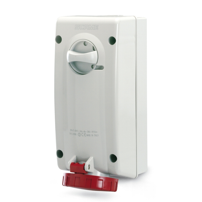 Розетка з блокуванням 16A 380V 3P+N+PE IP-67 (ADVANCE 2)