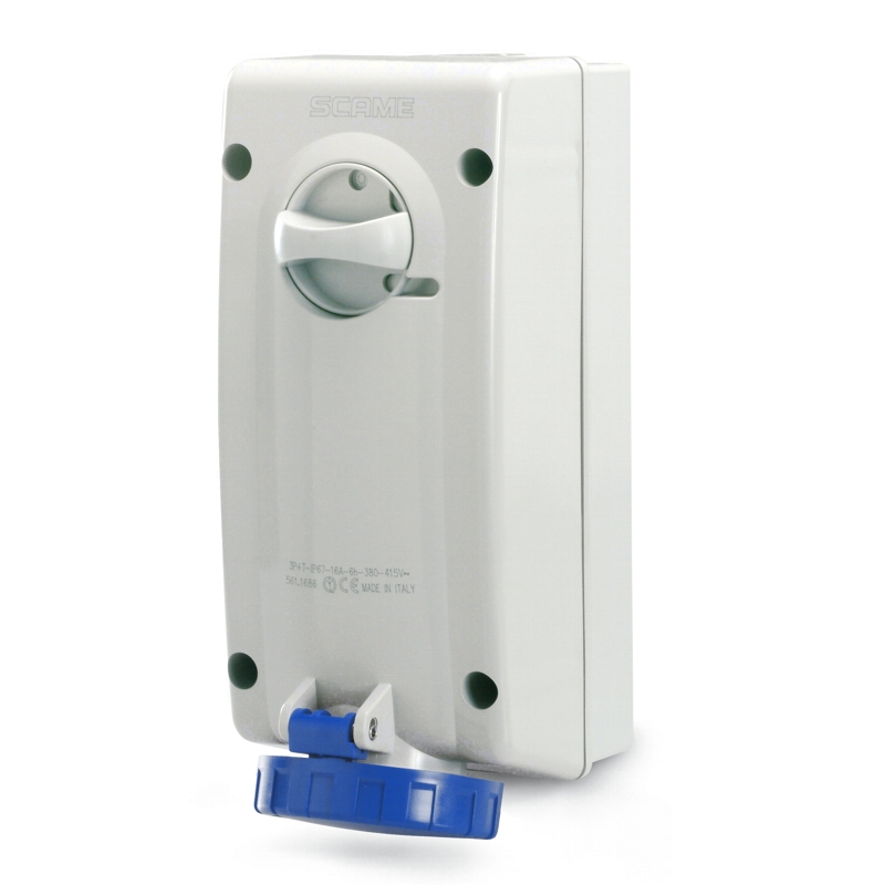 Розетка з блокуванням 32A 230V 2P+PE IP-67 (ADVANCE 2)
