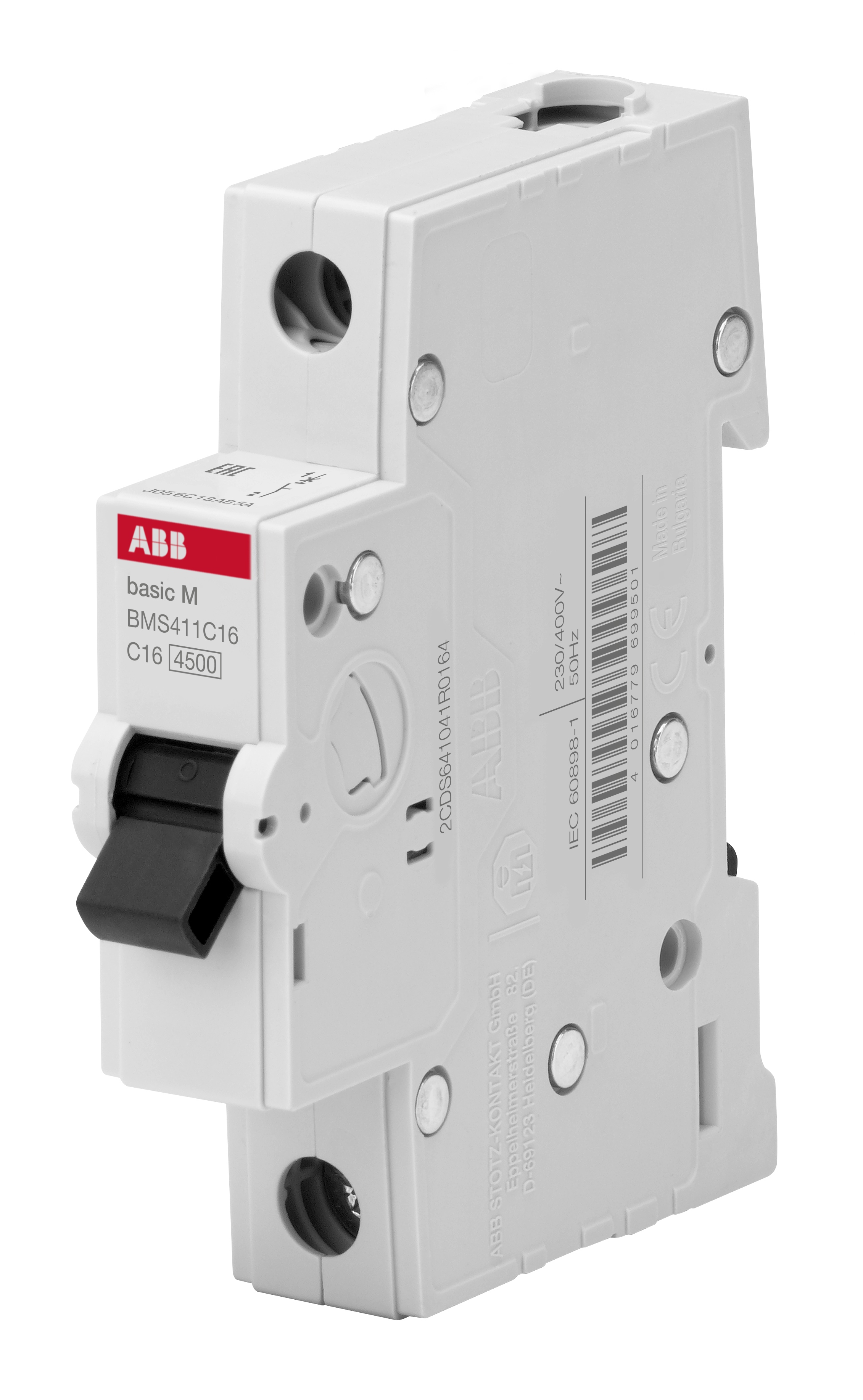Автоматичний вимикач ABB Basic M 1p 6A тип B (BMS411B06)